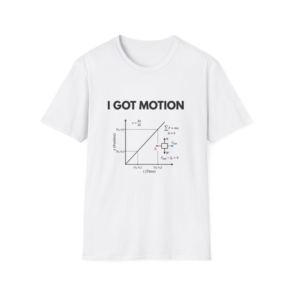 I Got Motion T-Shirt – Funny Physics Diagram Tee for STEM Students & Teachers