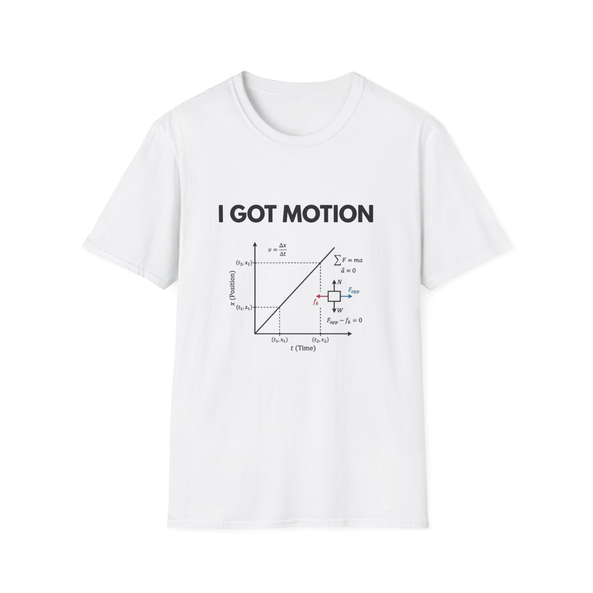 I Got Motion T-Shirt – Funny Physics Diagram Tee for STEM Students & Teachers