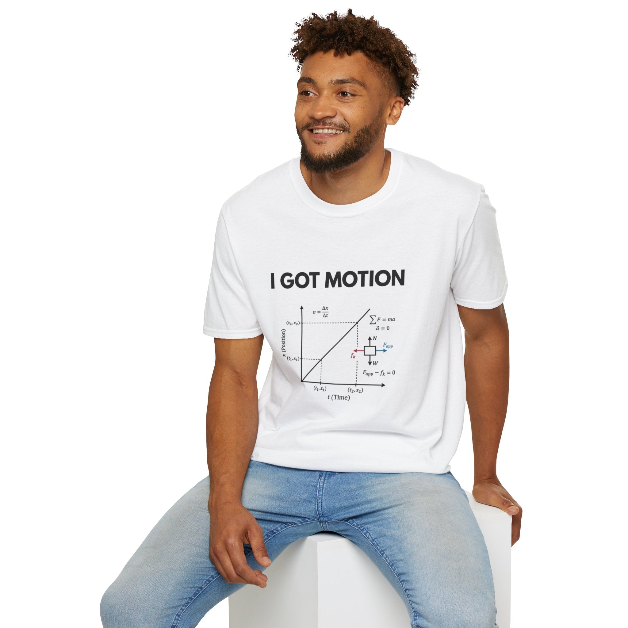 I Got Motion T-Shirt – Funny Physics Diagram Tee for STEM Students & Teachers