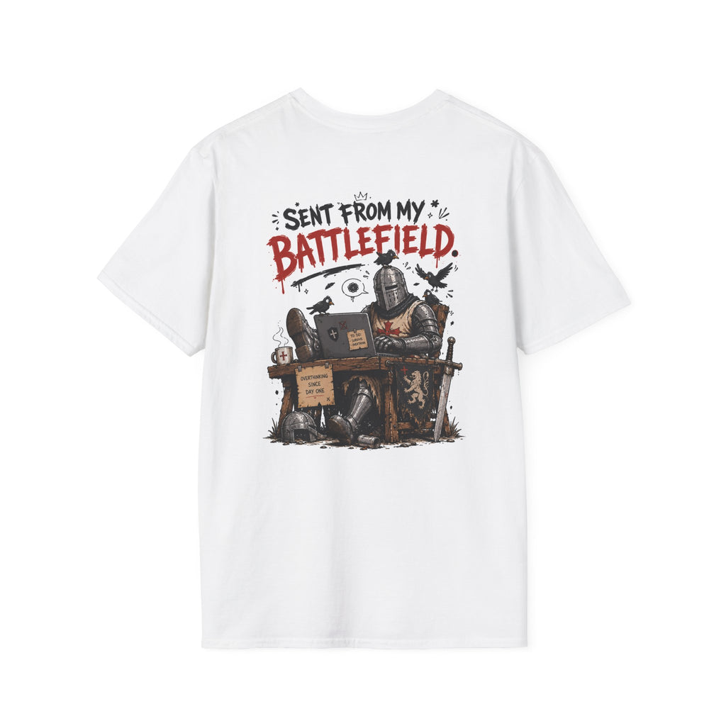 Knight Armor T‑Shirt — “The Anxiety Is Chronic but This Outfit Is Iconic” Graphic Tee