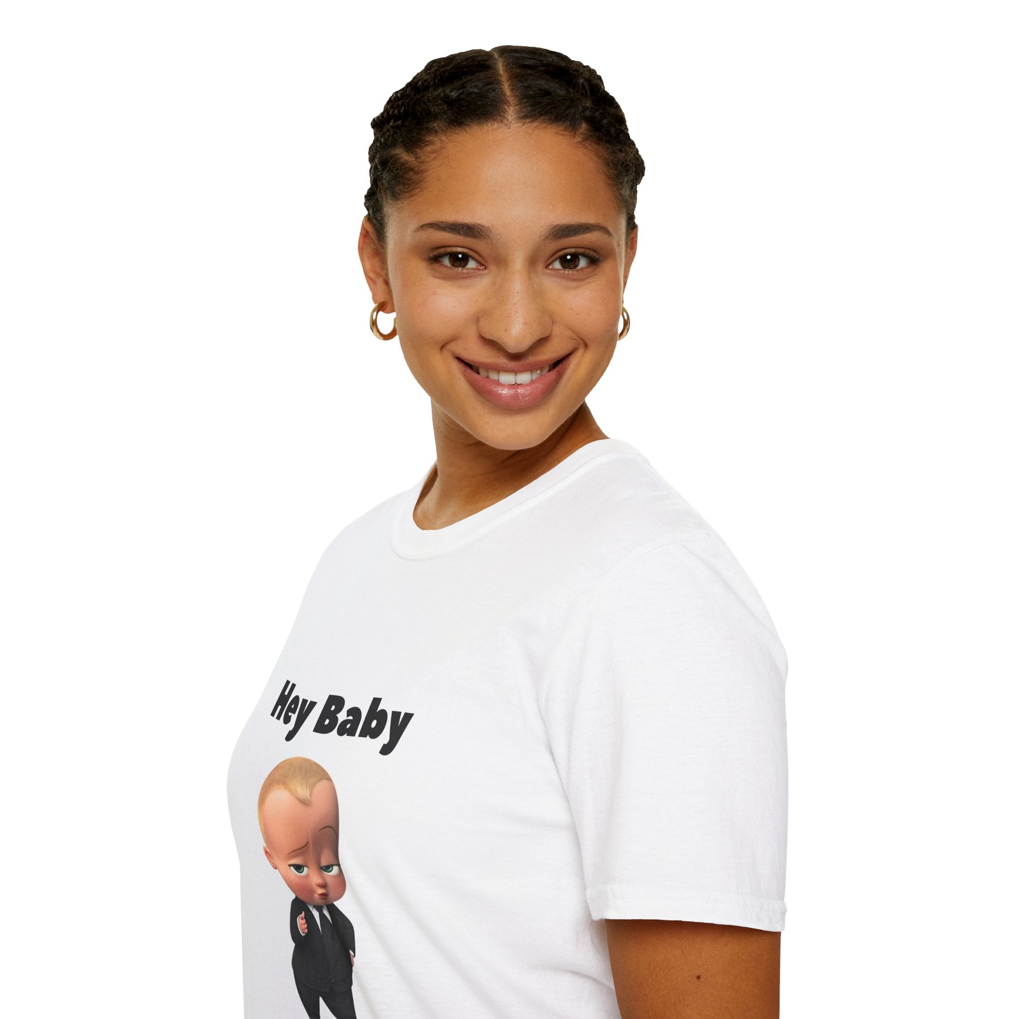 Graphic Tee - "Hey Baby" Boss Baby Cartoon T-Shirt