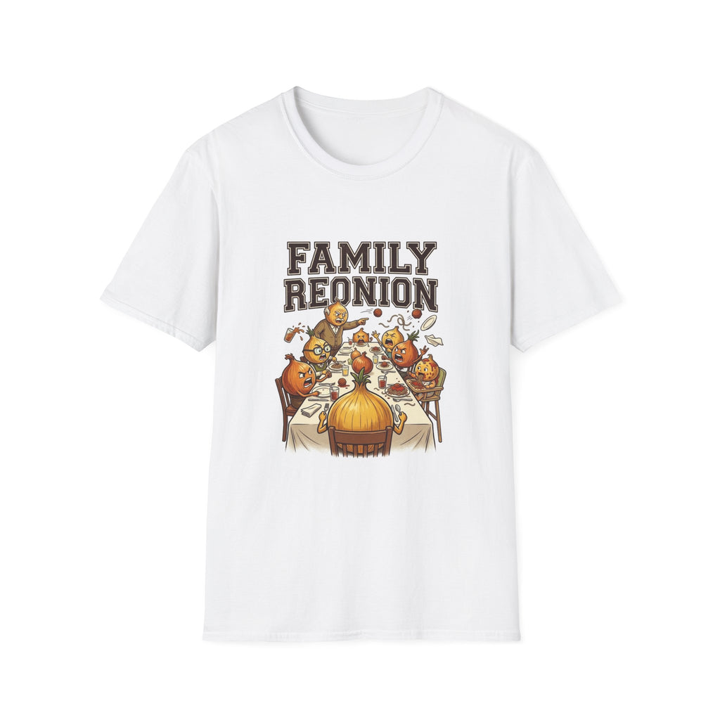 Family Reunion T‑Shirt — Funny Cartoon Feast Design for Family Gatherings
