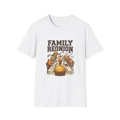 Family Reunion T‑Shirt — Funny Cartoon Feast Design for Family Gatherings