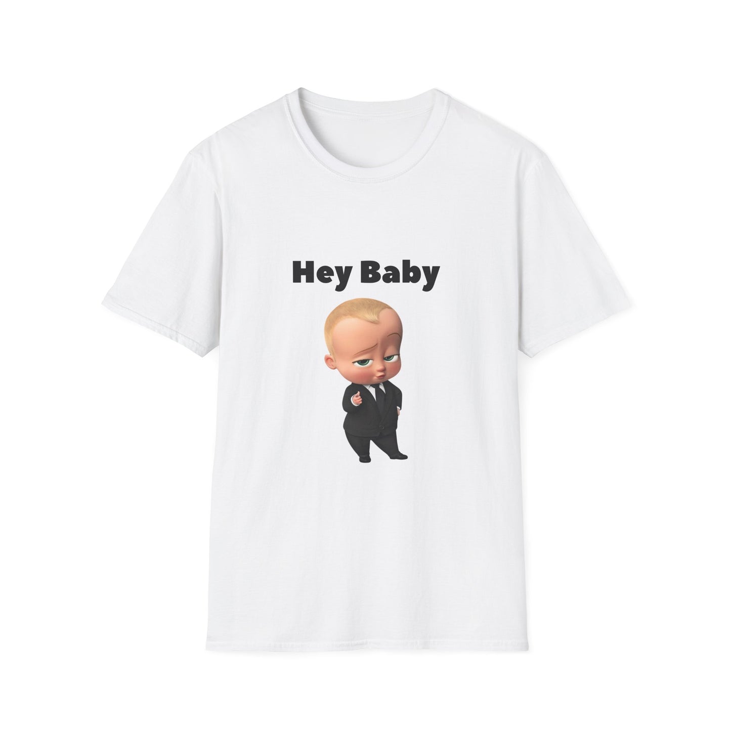 Graphic Tee - "Hey Baby" Boss Baby Cartoon T-Shirt